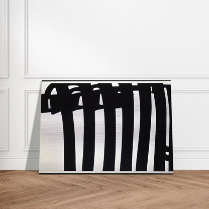 Peinture 202 x 327 cm, 17 janvier 1970 - 1970 - Pierre Soulages Brushed Aluminum Print - 70x100 cm / 28x40 inches | Pierre Soulages Aluminum Print | Pierre Soulages Prints