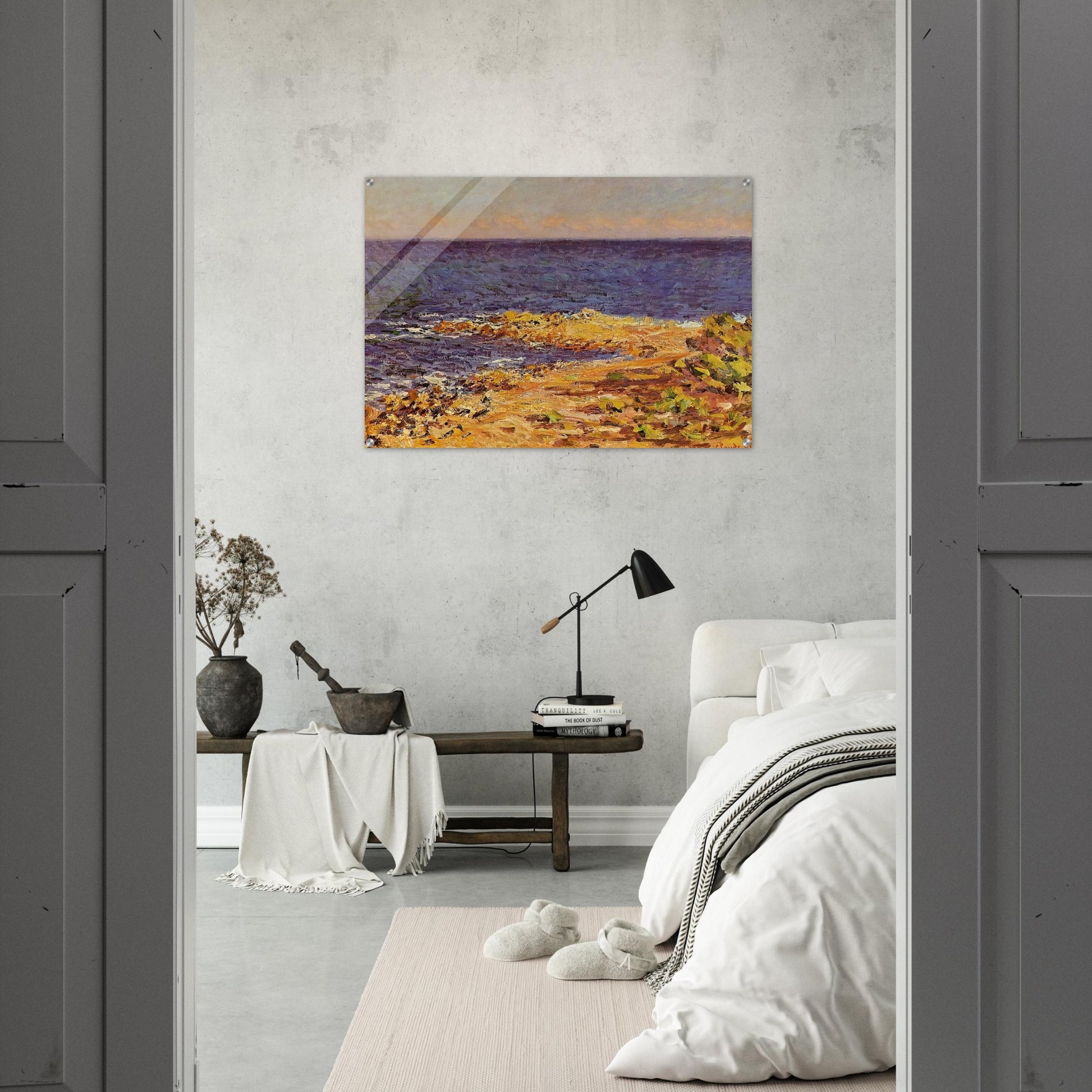 The Big Blue Mediterranean at Antibes - claude monet Acrylic Print - 70x100 cm / 28x40″ inches