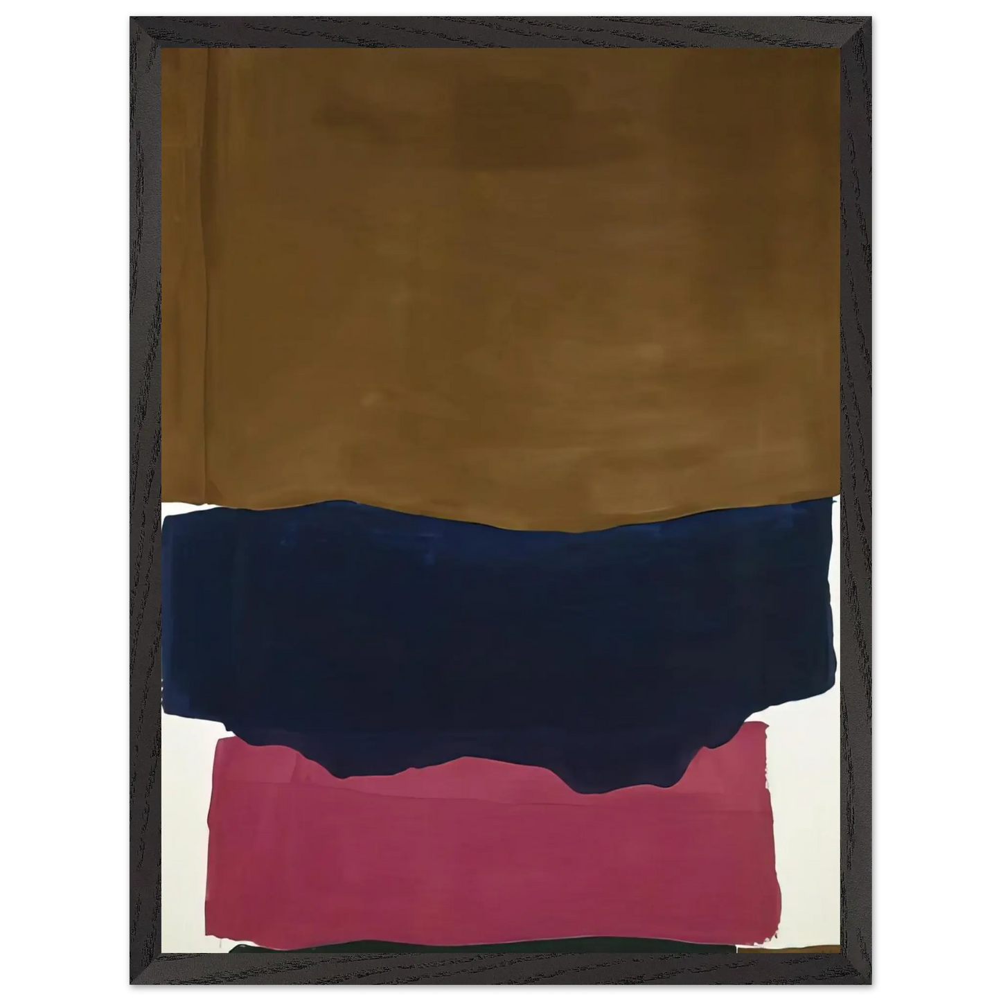 Helen Frankenthaler - Indian Summer - 1967 Wall art - 40x50 cm / 16x20 Inches - Premium Wooden Framed Poster With Fine Art Paper - Black frame