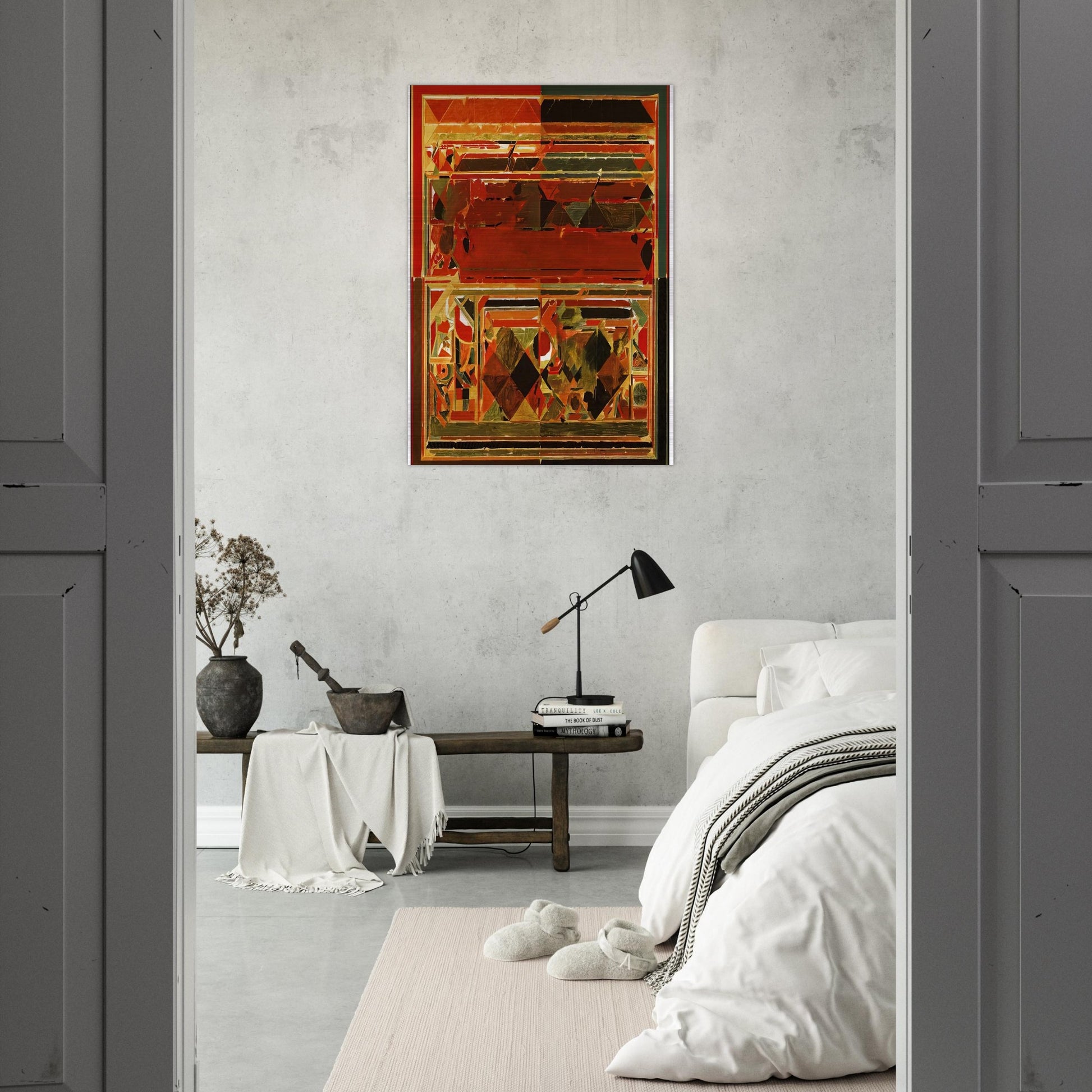 Saurashtra - 1983 - S. H. Raza Brushed Aluminum Print - 70x100 cm / 28x40 inches | S. H. Raza Aluminum Print | S. H. Raza Prints