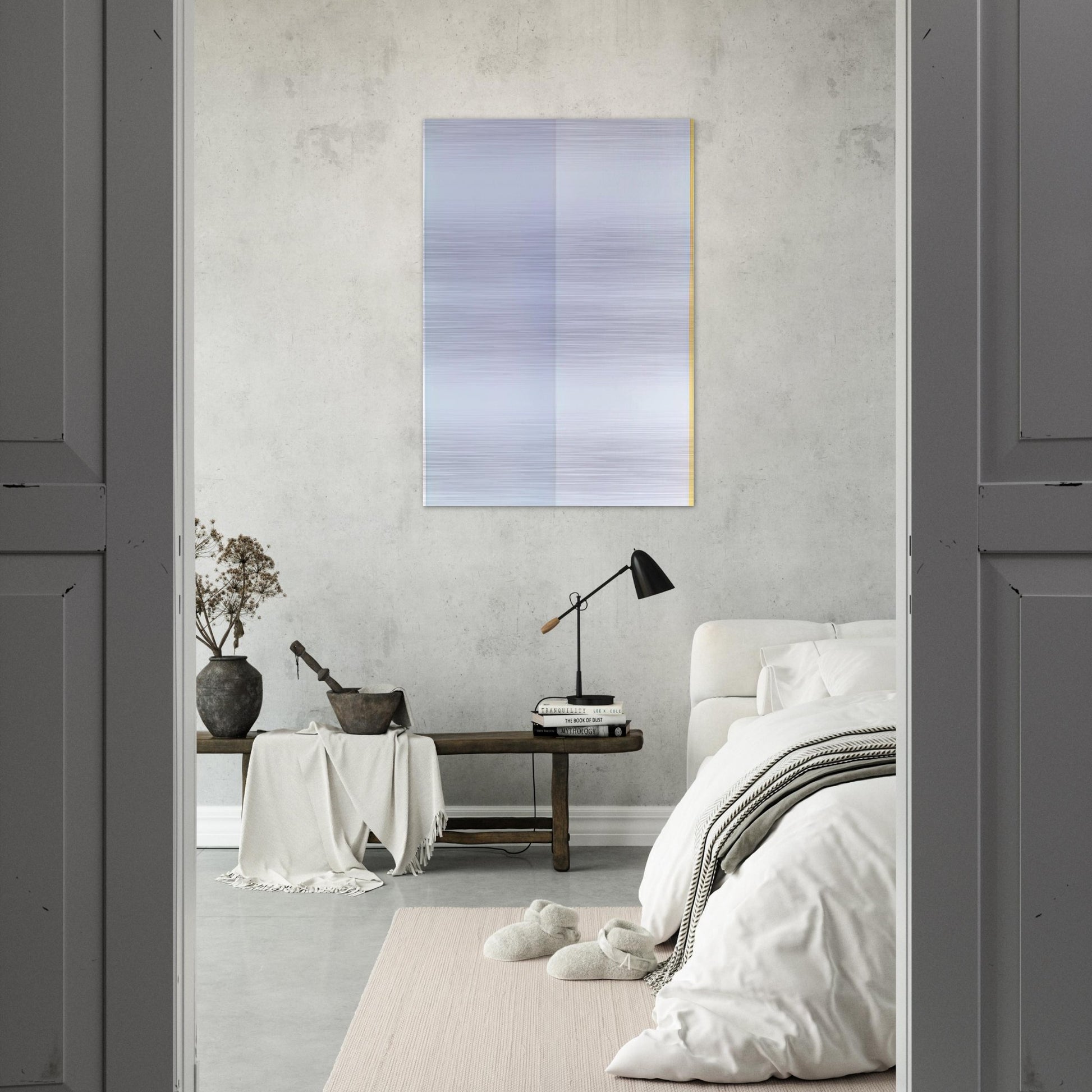 Homage to Newman II - 1979 - Gene Davis Brushed Aluminum Print - 70x100 cm / 28x40 inches | Gene Davis Aluminum Print | Gene Davis Prints