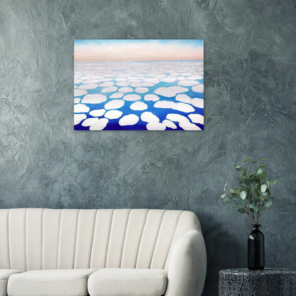 Sky Above the Clouds II - Georgia O'Keeffe Brushed Aluminum Print - 70x100 cm / 28x40 inches | Georgia O'Keeffe Aluminum Print | Georgia O'Keeffe Prints