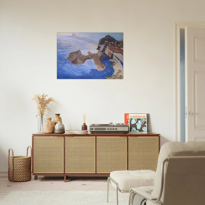 Meeting on the Island - Benedetta Cappa Brushed Aluminum Print - 70x100 cm / 28x40 inches | Benedetta Cappa Aluminum Print | Benedetta Cappa Prints