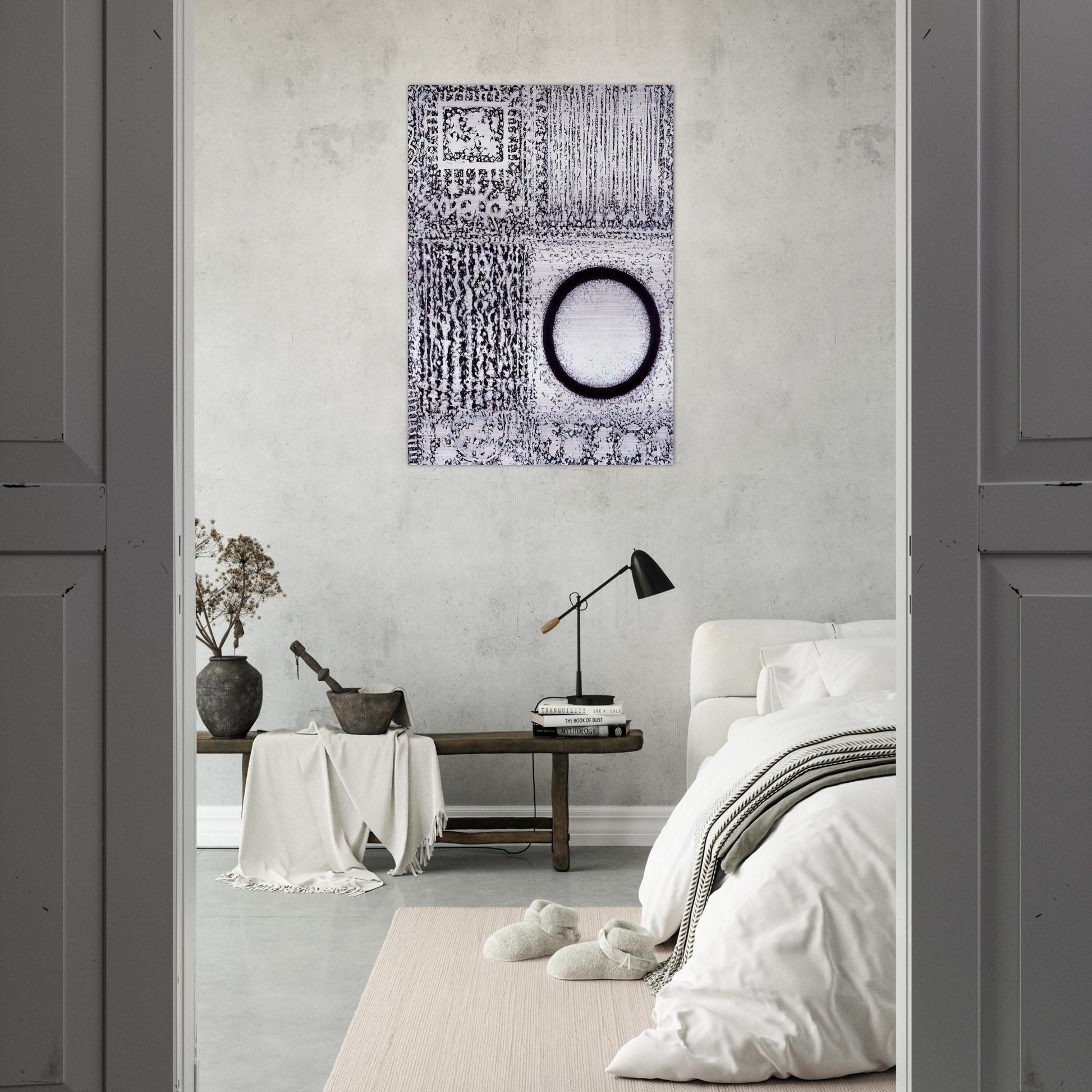 Circle by the Falling Waters - 1980 - Richard Pousette-Dart Brushed Aluminum Print - 70x100 cm / 28x40 inches | Richard Pousette-Dart Aluminum Print | Richard Pousette-Dart Prints