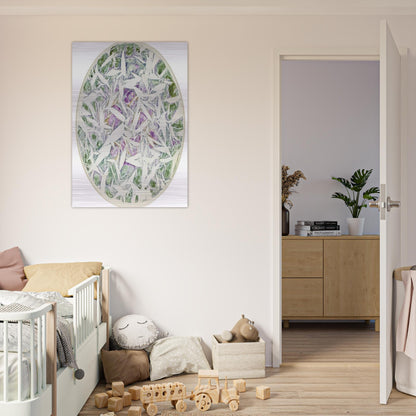 Untitled - Tachisme - Simon Hantai Brushed Aluminum Print - 70x100 cm / 28x40 inches | Simon Hantai Aluminum Print | Simon Hantai Prints