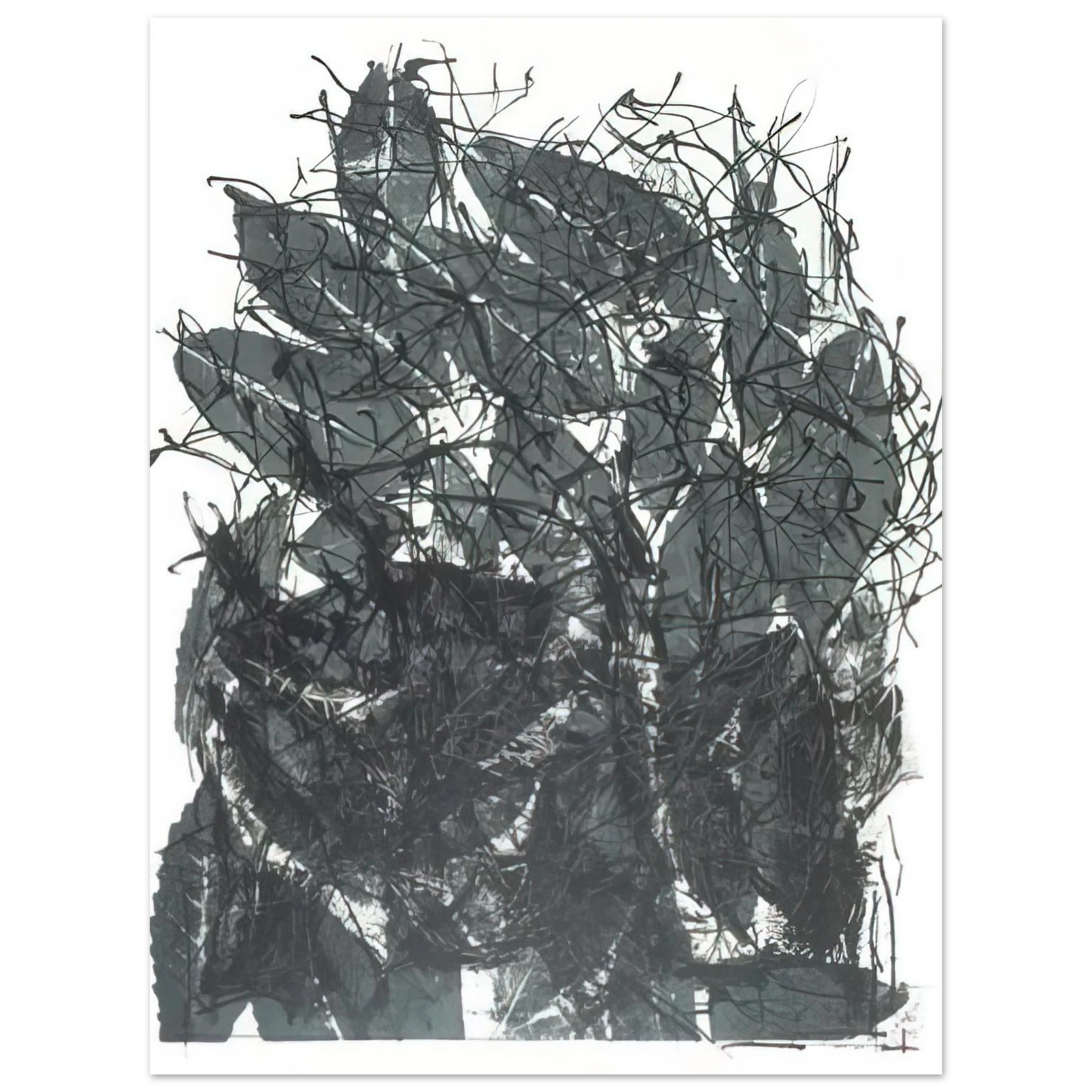 Jean-Paul Riopelle - Leaves I  75x100 cm / 30x40inches Fine Art Poster