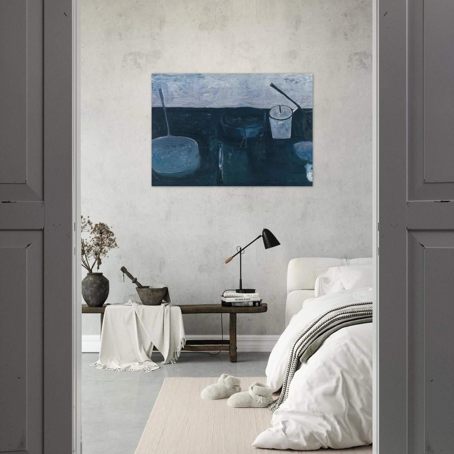 Winter Still Life - 1956 - William Scott Brushed Aluminum Print - 70x100 cm / 28x40 inches | William Scott Aluminum Print | William Scott Prints