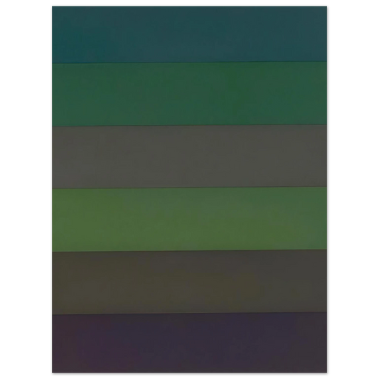 Sol LeWitt - Horizontal Bands with Colors Superimposed  75x100 cm / 30x40inches Fine Art Poster