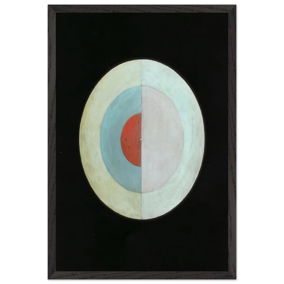 Hilma af Klint - THE SWAN NO 16 1915 Wall art - 60x80 cm / 24x32 Inches - Premium Wooden Framed Poster With Fine Art Paper - White frame
