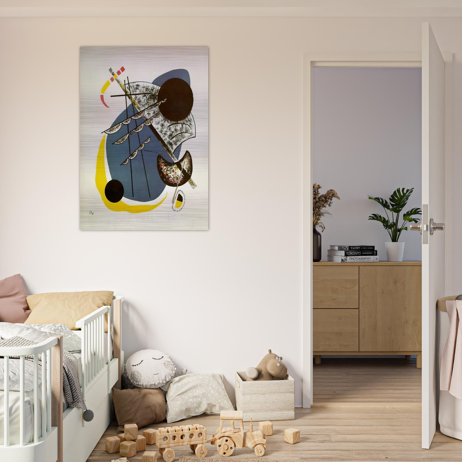 SMALL WORLDS II 1922 - Wassily Kandinsky Brushed Aluminum Print - 70x100 cm / 28x40 inches | Wassily Kandinsky Aluminum Print | Wassily Kandinsky Prints