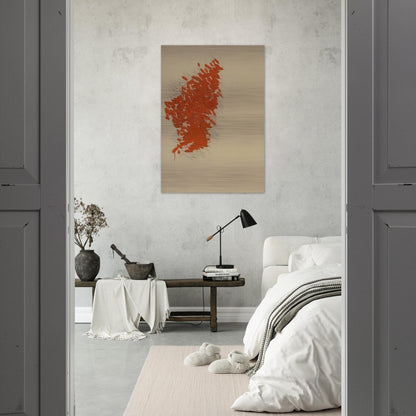 Orange - 1973 - Robert Goodnough Brushed Aluminum Print - 70x100 cm / 28x40 inches | Robert Goodnough Aluminum Print | Robert Goodnough Prints