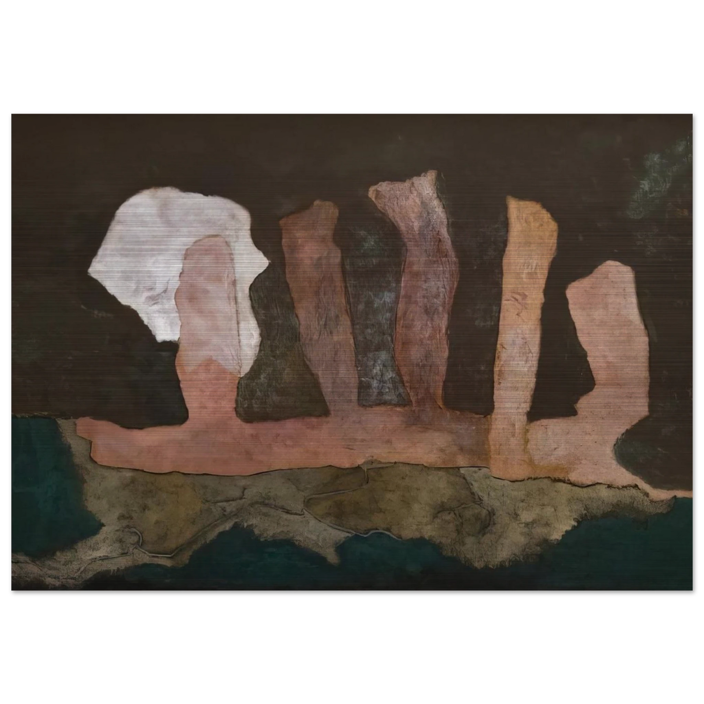The Sacrifice - 1946 - Theodoros Stamos Brushed Aluminum Print - 70x100 cm / 28x40 inches | Theodoros Stamos Aluminum Print | Theodoros Stamos Prints