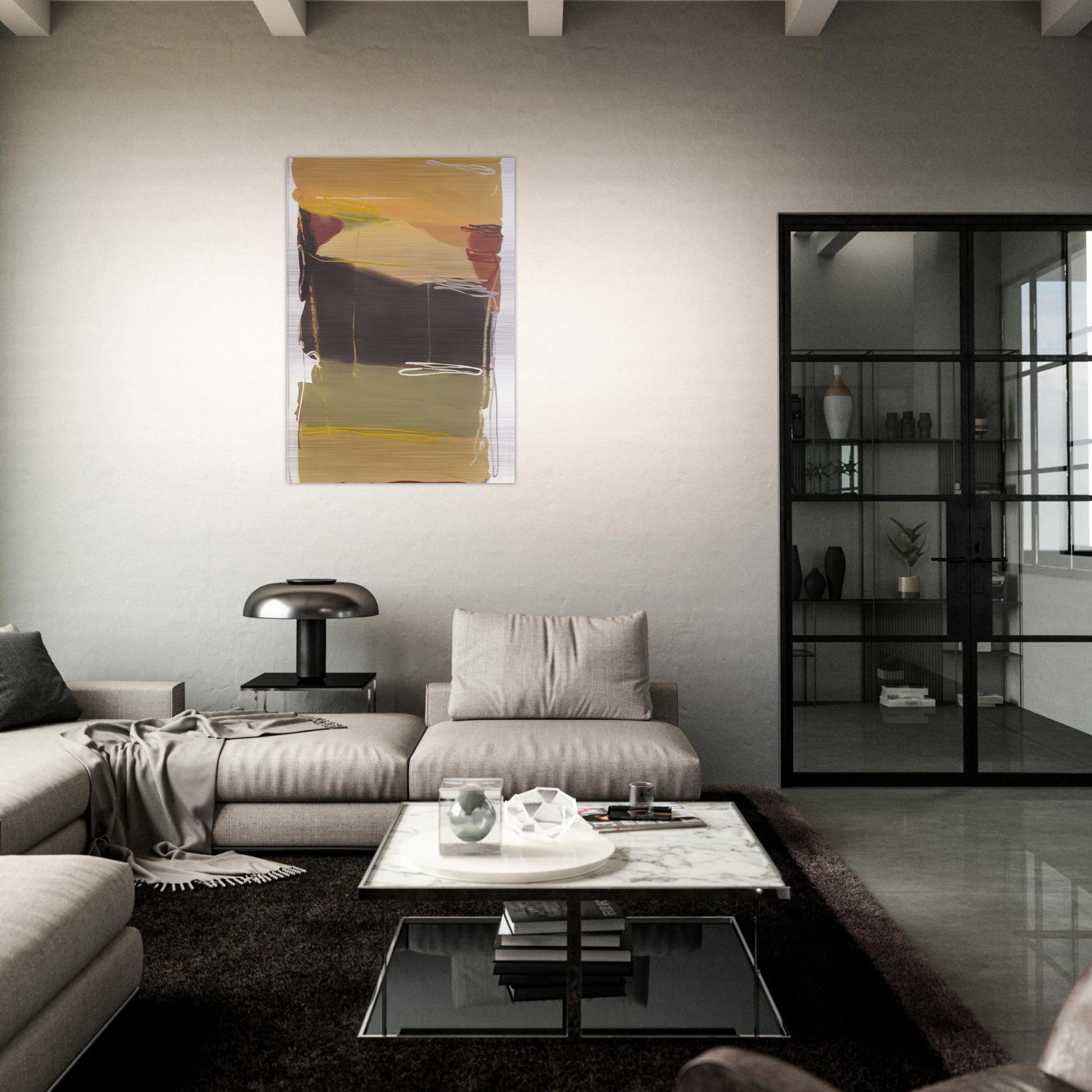 Untitled - 1993 - Larry Zox Brushed Aluminum Print - 70x100 cm / 28x40 inches | Larry Zox Aluminum Print | Larry Zox Prints