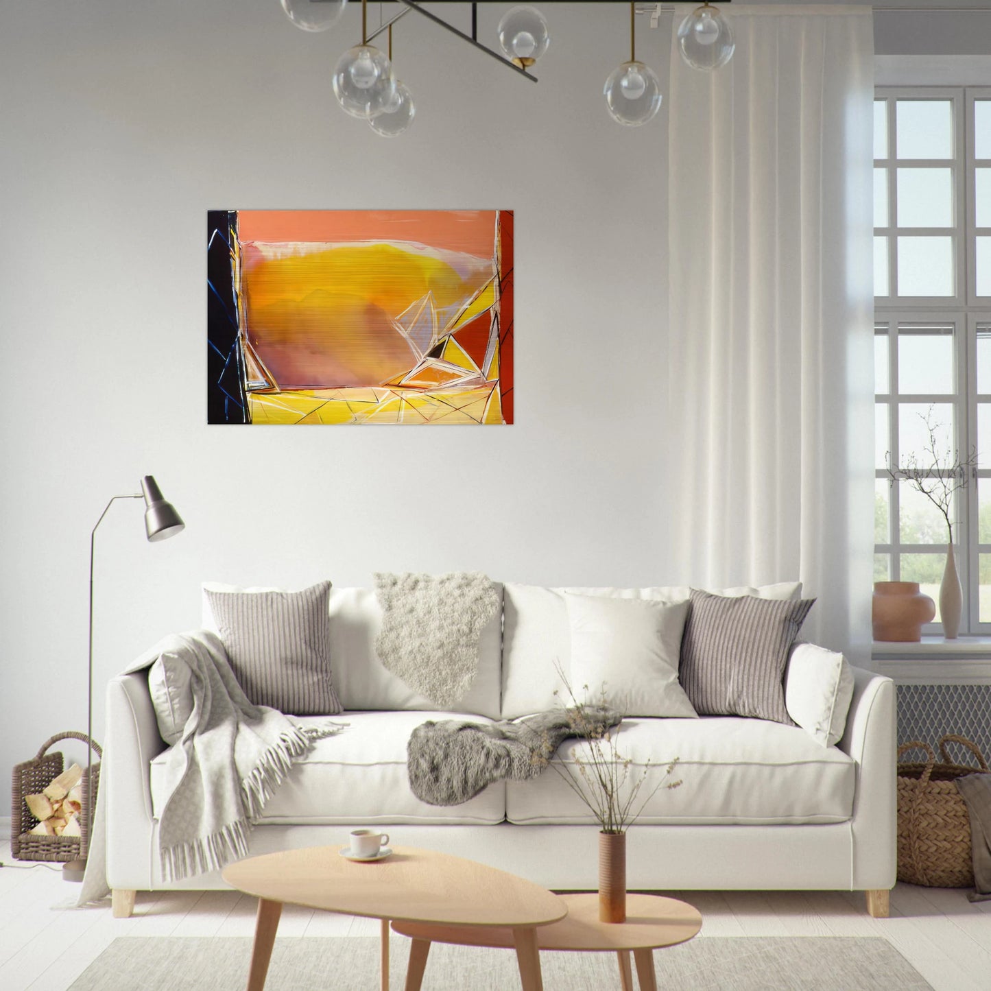 Thunder For Camille Pissarro - 1986 - Ronnie Landfield Brushed Aluminum Print - 70x100 cm / 28x40 inches | Ronnie Landfield Aluminum Print | Ronnie Landfield Prints