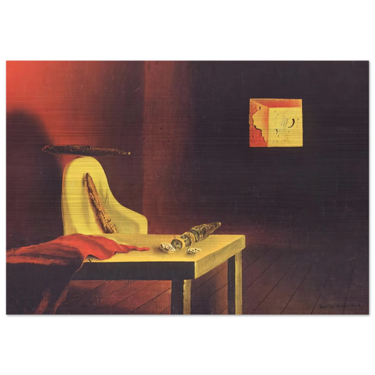 THE INVISIBLE MAN - Salvador Dali Brushed Aluminum Print - 70x100 cm / 28x40 inches | Salvador Dali Aluminum Print | Salvador Dali Prints