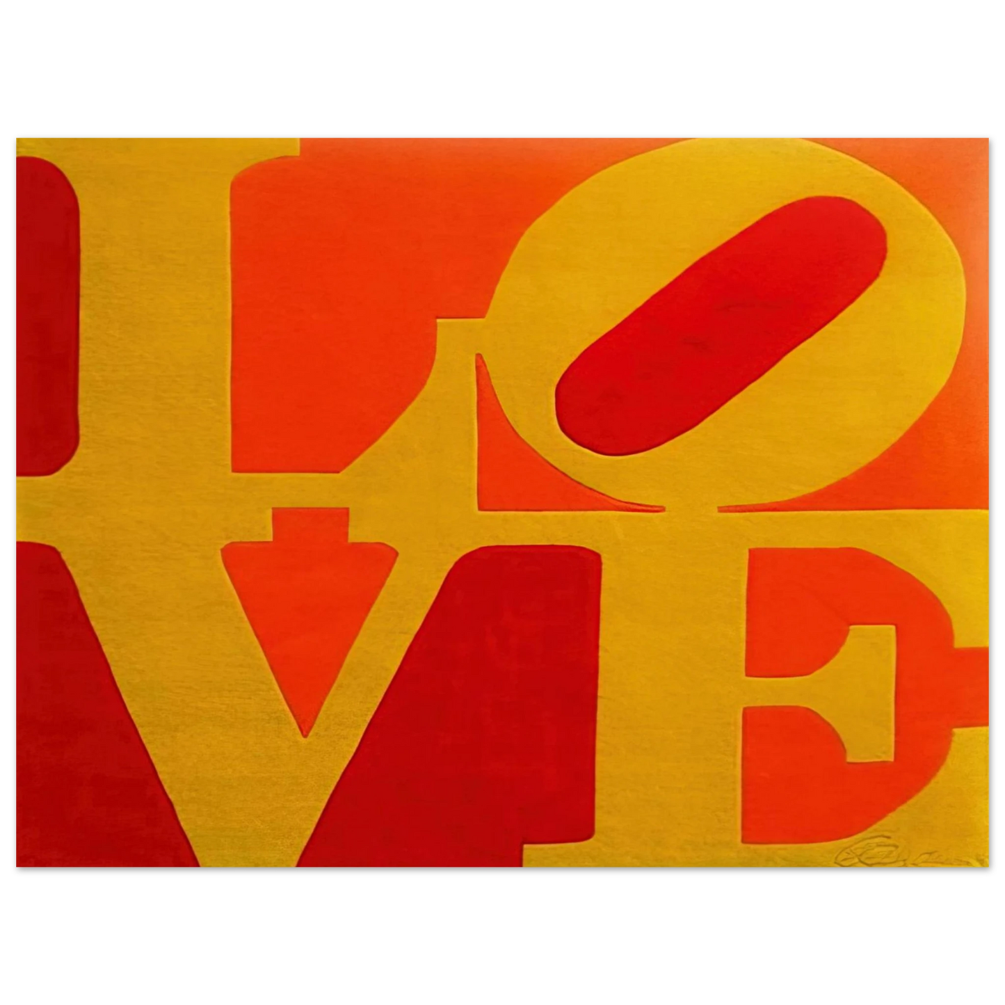 Robert Indiana - Chosen Love  75x100 cm / 30x40inches Fine Art Poster