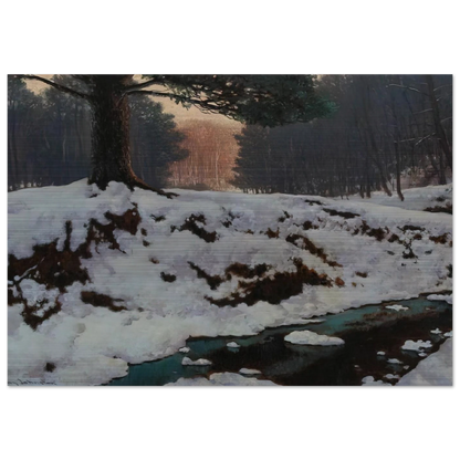 The Shadowed Valley - Post-Impressionism - Frank Johnston Brushed Aluminum Print - 70x100 cm / 28x40 inches | Frank Johnston Aluminum Print | Frank Johnston Prints