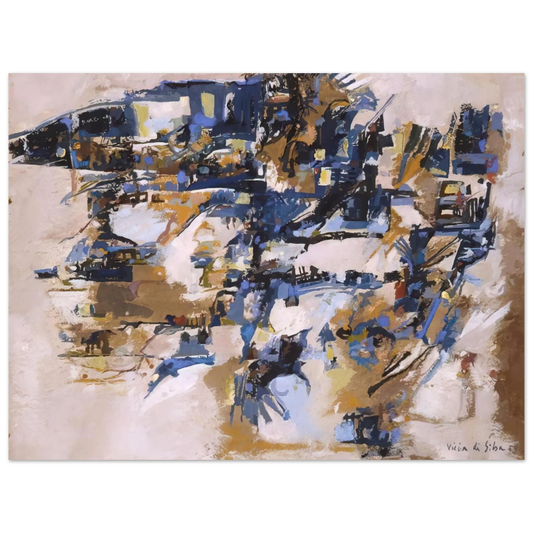 Maria Helena Vieira da Silva - Untitled - 1958  75x100 cm / 30x40inches Fine Art Poster