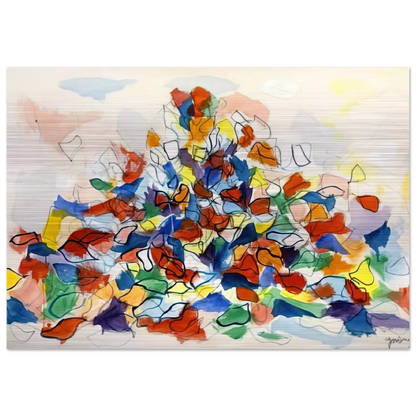 Color Abstraction - 1967 - Robert Goodnough Brushed Aluminum Print - 70x100 cm / 28x40 inches | Robert Goodnough Aluminum Print | Robert Goodnough Prints