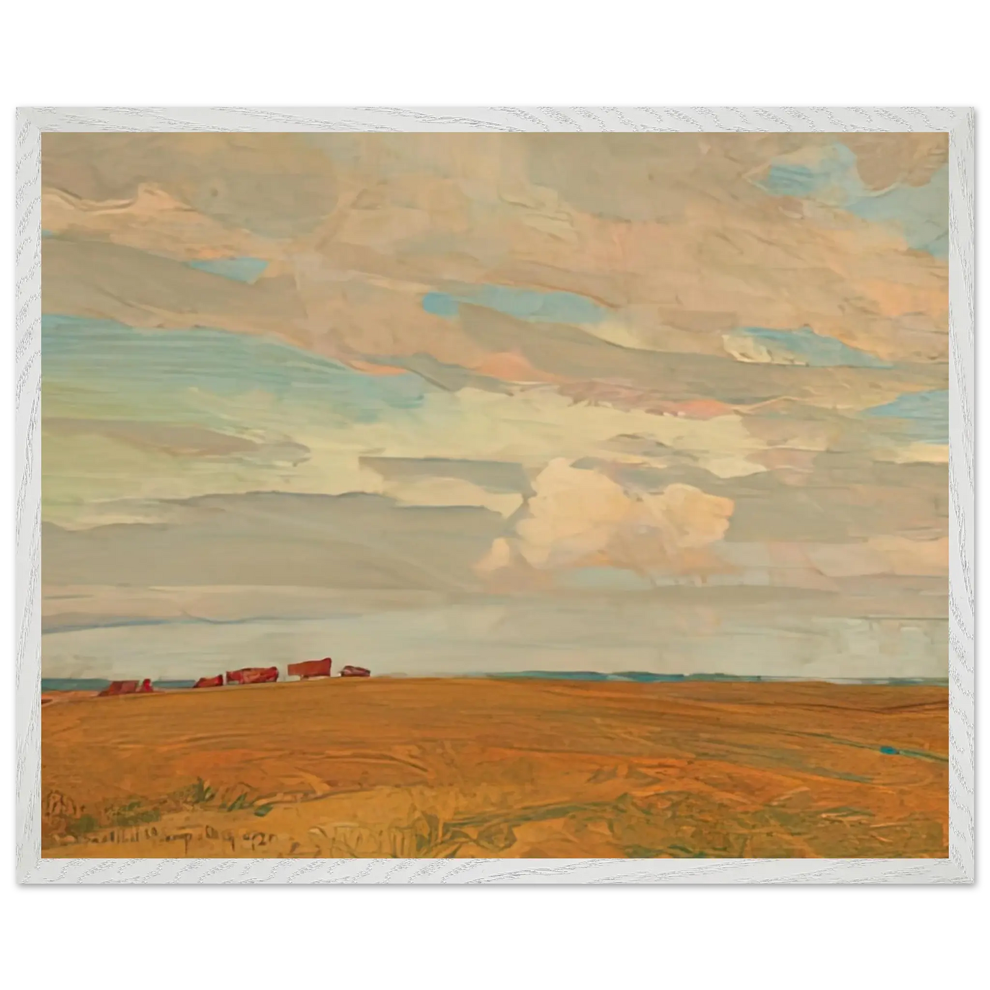 Maynard Dixon - PRAIRIE SAND HILL CAMP MAY 1921 1921 Wall art - A1 (59.4 x 84.1  cm) - Premium Wooden Framed Poster With Fine Art Paper - White frame