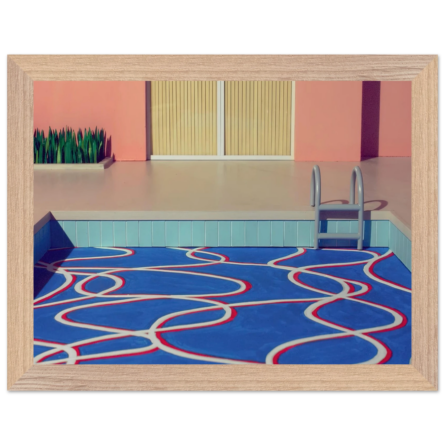 David Hockney - David Hockney Wall art - 30x45 cm / 12x18 inches - Premium Wooden Framed Poster With Fine Art Paper-canvas - Black frame