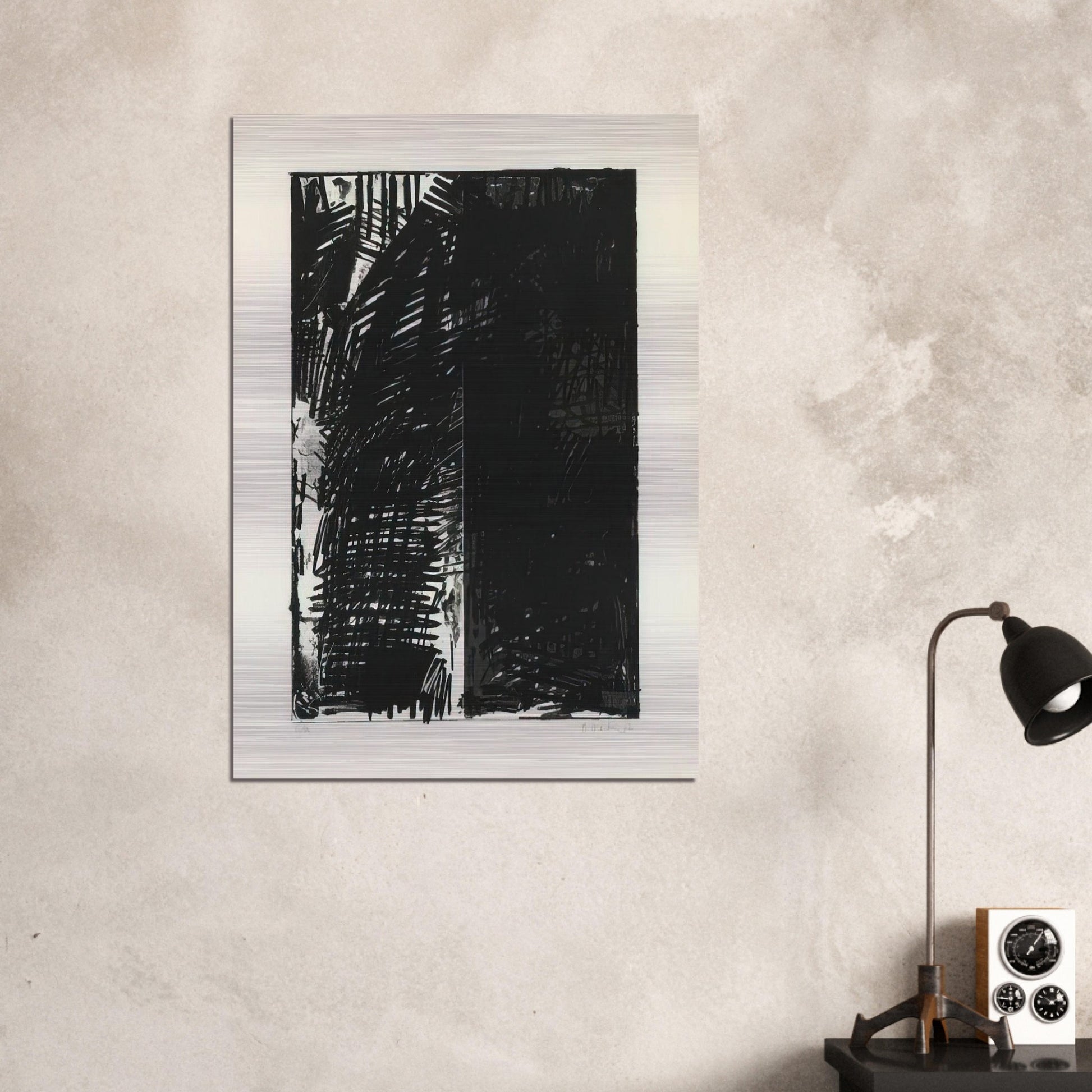 Untitled Press Series - 1972 - Brice Marden Brushed Aluminum Print - 70x100 cm / 28x40 inches | Brice Marden Aluminum Print | Brice Marden Prints