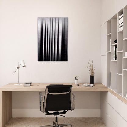 BREATHE 1966 - Bridget Riley Brushed Aluminum Print - 70x100 cm / 28x40 inches | Bridget Riley Aluminum Print | Bridget Riley Prints