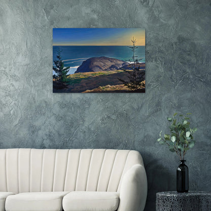 Young Spruces, Maine Coast - Rockwell Kent Brushed Aluminum Print - 70x100 cm / 28x40 inches | Rockwell Kent Aluminum Print | Rockwell Kent Prints