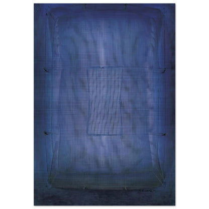 Azul - Art Informel - Manuel Rivera Brushed Aluminum Print - 70x100 cm / 28x40 inches | Manuel Rivera Aluminum Print | Manuel Rivera Prints
