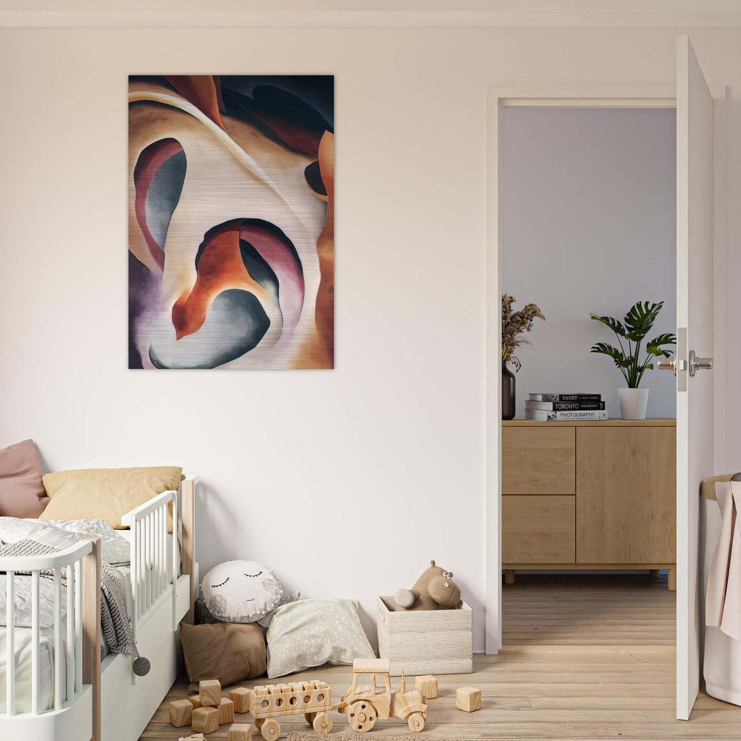 Leaf Motif 2 - Georgia O'Keeffe Brushed Aluminum Print - 70x100 cm / 28x40 inches | Georgia O'Keeffe Aluminum Print | Georgia O'Keeffe Prints