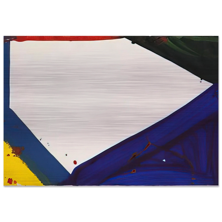 Untitled  Edge  - Sam Francis Brushed Aluminum Print - 70x100 cm / 28x40 inches | Sam Francis Aluminum Print | Sam Francis Prints