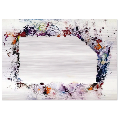 Untitled  SF218S  - Sam Francis Brushed Aluminum Print - 70x100 cm / 28x40 inches | Sam Francis Aluminum Print | Sam Francis Prints