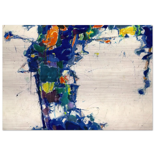 Middle Blue - Sam Francis Brushed Aluminum Print - 70x100 cm / 28x40 inches | Sam Francis Aluminum Print | Sam Francis Prints