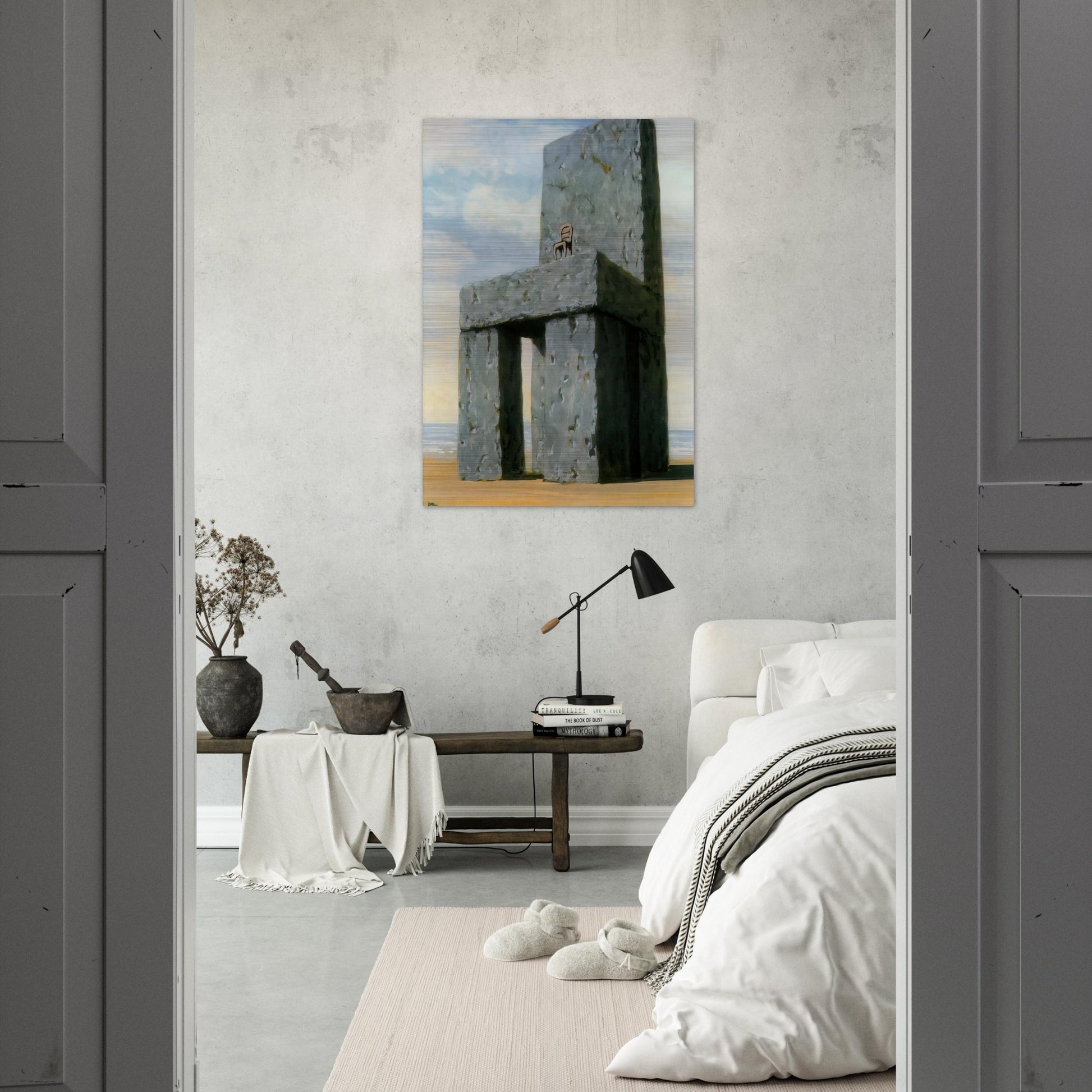 THE LEGEND OF THE CENTURIES 1950 - Rene Magritte Brushed Aluminum Print - 70x100 cm / 28x40 inches | Rene Magritte Aluminum Print | Rene Magritte Prints