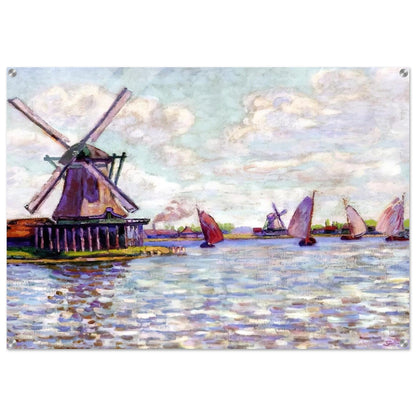 Moulins en Hollandee - 1904 - Armand Guillaumin Acrylic Print - 70x100 cm / 28x40″ inches