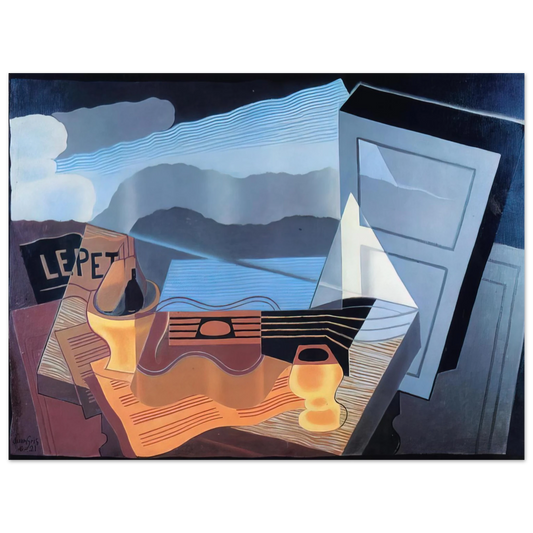 Juan Gris - VIEW ACROSS THE BAY 1921  75x100 cm / 30x40inches Fine Art Poster