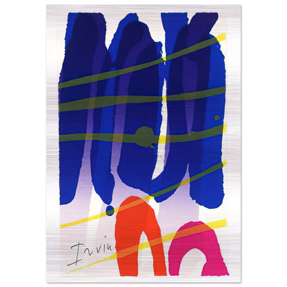 Alba - 1987 - Albert Irvin Brushed Aluminum Print - 70x100 cm / 28x40 inches | Albert Irvin Aluminum Print | Albert Irvin Prints