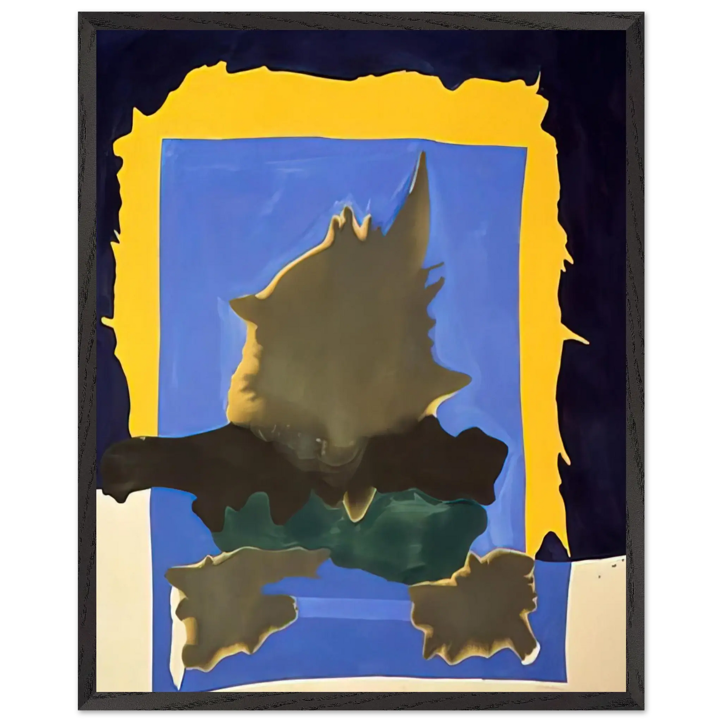 Helen Frankenthaler - Interior Landscape - 1964 Wall art - A1 (59.4 x 84.1  cm) - Premium Wooden Framed Poster With Fine Art Paper - Wood frame