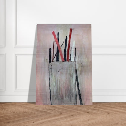BRUSHES 1969 - Philip Guston Brushed Aluminum Print - 70x100 cm / 28x40 inches | Philip Guston Aluminum Print | Philip Guston Prints