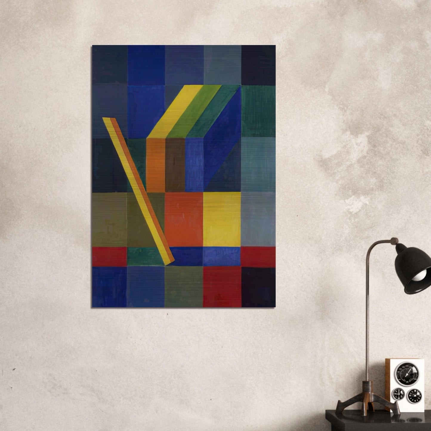 Space Composition I - 1944 - Johannes Itten Brushed Aluminum Print - 70x100 cm / 28x40 inches | Johannes Itten Aluminum Print | Johannes Itten Prints
