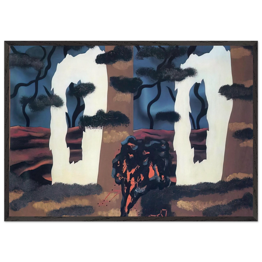 A TASTE OF THE INVISIBLE 1927 - Rene Magritte 70x100 cm / 28x40 inches Framed Art Print – Black Wooden Frame