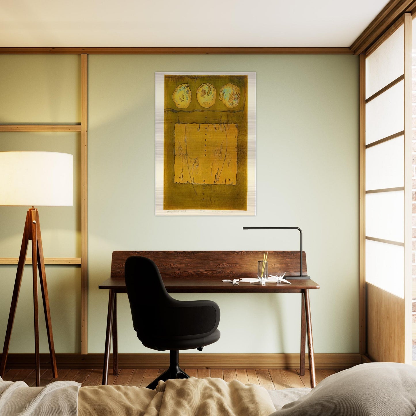 Yellow Print - 1970 - Hiroyuki Tajima Brushed Aluminum Print - 70x100 cm / 28x40 inches | Hiroyuki Tajima Aluminum Print | Hiroyuki Tajima Prints