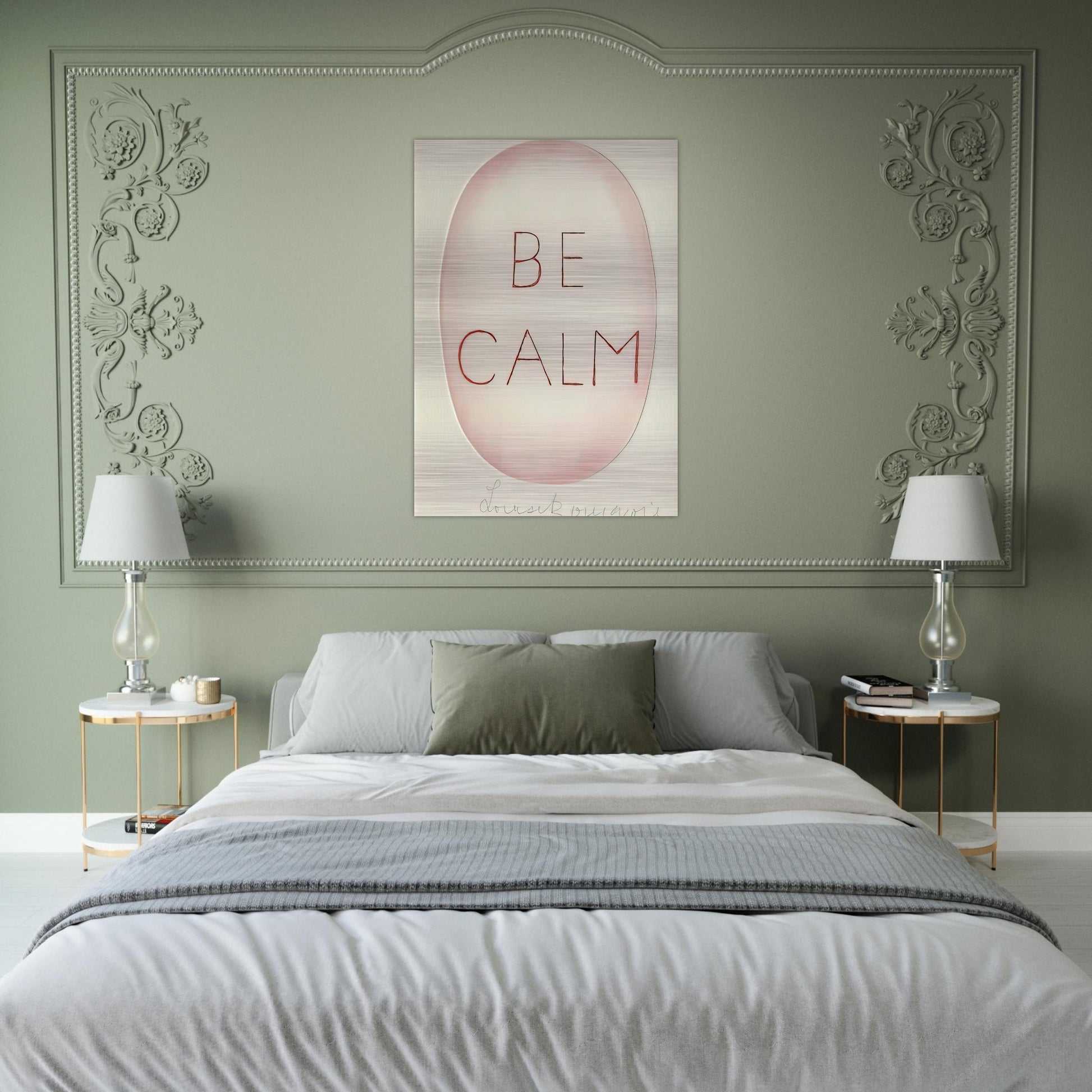 BE CALME OCTOBER 1ST 31ST - Louise Bourgeois Brushed Aluminum Print - 70x100 cm / 28x40 inches | Louise Bourgeois Aluminum Print | Louise Bourgeois Prints