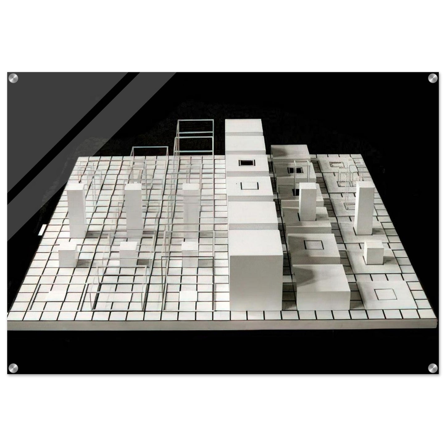 Serial Project #1 ABCD - Sol LeWitt Acrylic Print - 70x100 cm / 28x40″ inches