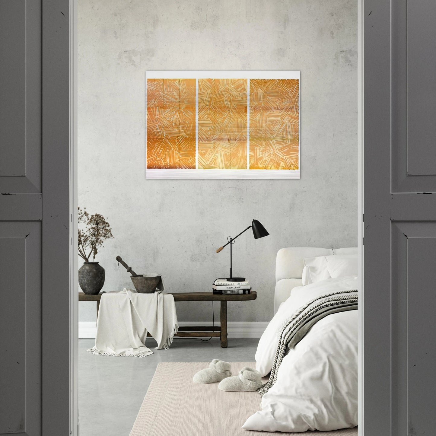 USUYUKI 1979 - Jasper Johns Brushed Aluminum Print - 70x100 cm / 28x40 inches | Jasper Johns Aluminum Print | Jasper Johns Prints