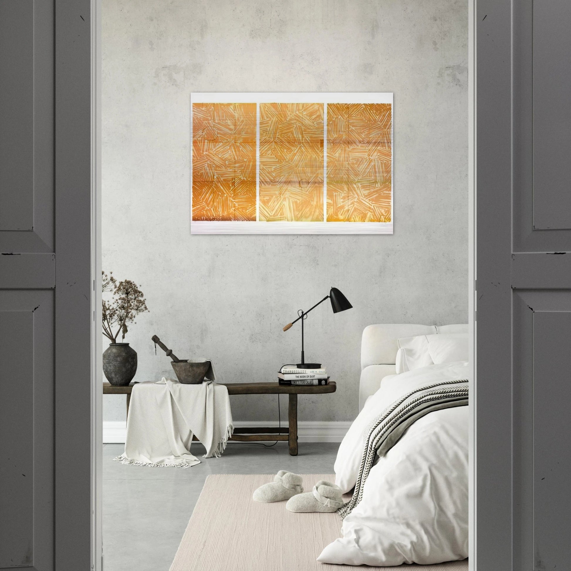 USUYUKI 1979 - Jasper Johns Brushed Aluminum Print - 70x100 cm / 28x40 inches | Jasper Johns Aluminum Print | Jasper Johns Prints