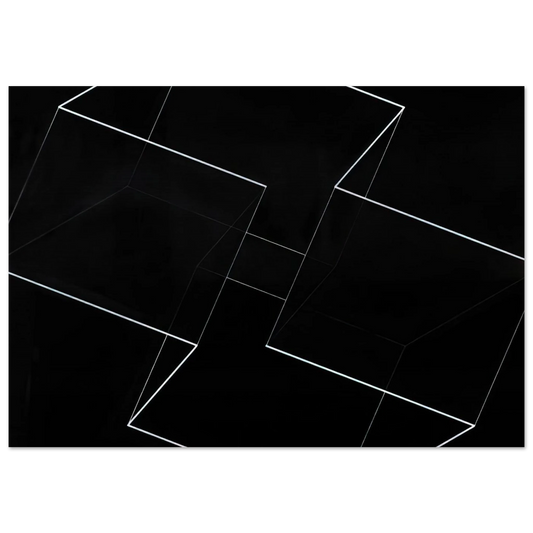 STRUCTURAL CONSTELLATION ALPHA 1954 - Josef Albers Brushed Aluminum Print - 70x100 cm / 28x40 inches | Josef Albers Aluminum Print | Josef Albers Prints
