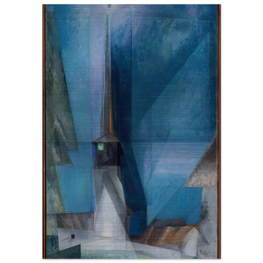 GELMERODA 1936 - Lyonel Feininger Brushed Aluminum Print - 70x100 cm / 28x40 inches | Lyonel Feininger Aluminum Print | Lyonel Feininger Prints