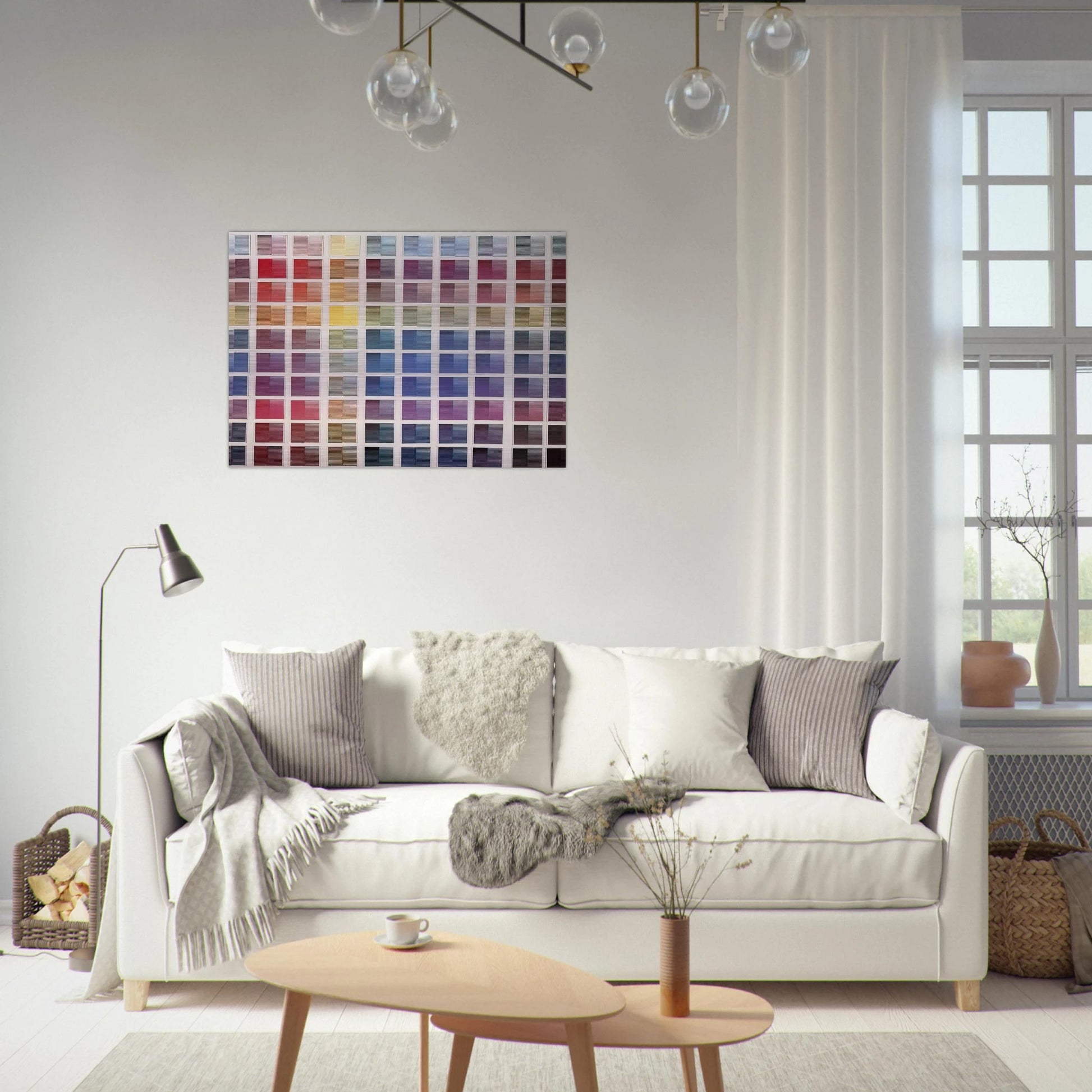 La ricerca del colore - 1968 - Dadamaino Brushed Aluminum Print - 70x100 cm / 28x40 inches | Dadamaino Aluminum Print | Dadamaino Prints