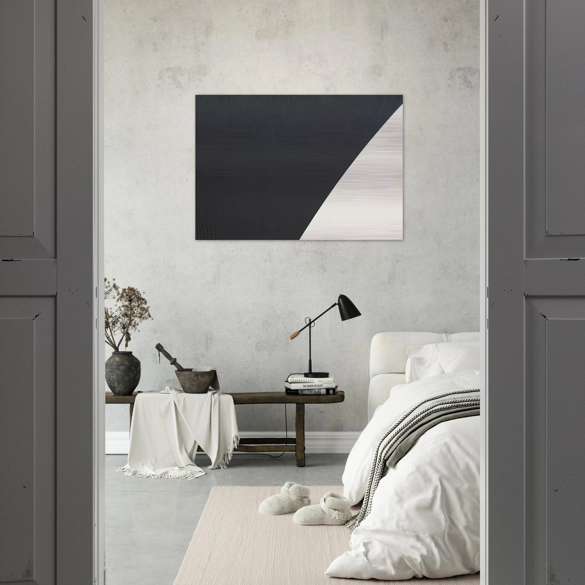 White Curve VII - Ellsworth Kelly Brushed Aluminum Print - 70x100 cm / 28x40 inches | Ellsworth Kelly Aluminum Print | Ellsworth Kelly Prints